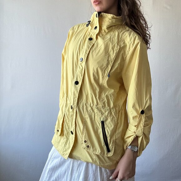 Midi Yellow Rain Coat - Picture 8 of 9